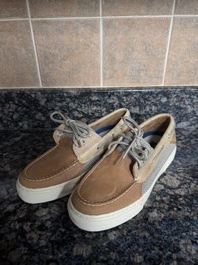 Men's Casual Boat Shoes in Brown and Tan - Low Top Deck Sneakers